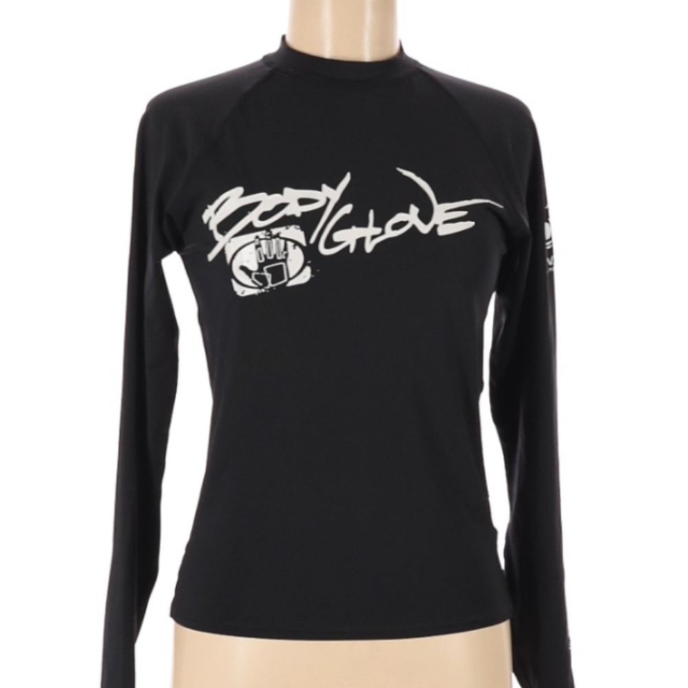 Body Glove Black Long Sleeve Surf Rash Guard M